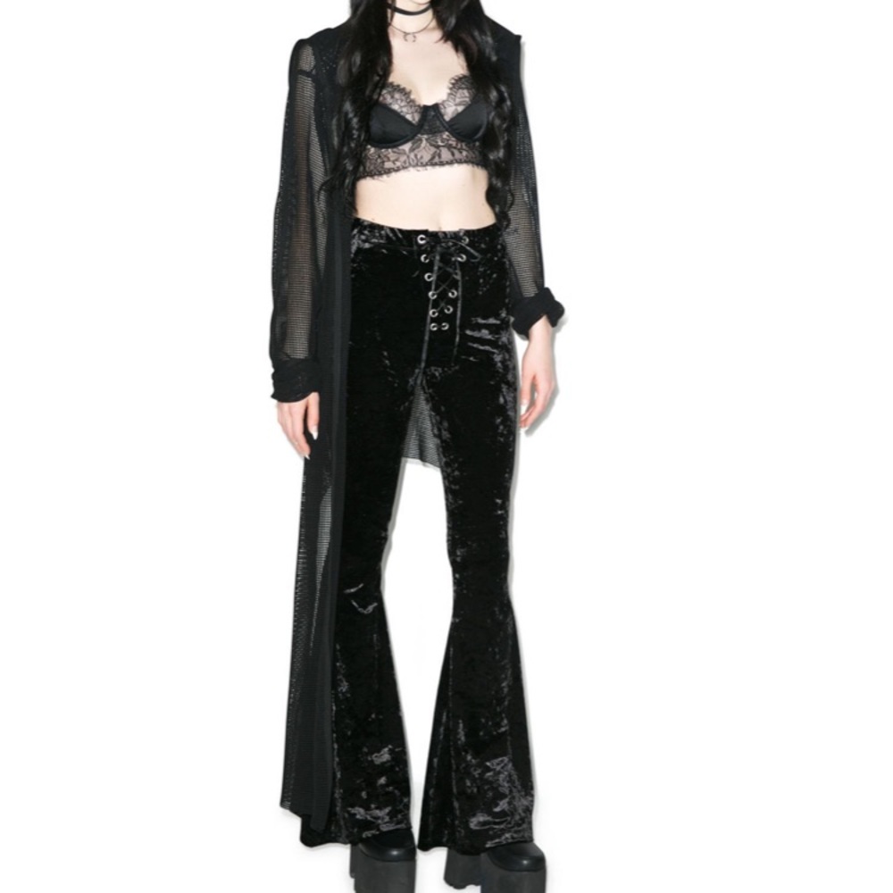 BRAND NEW LIPSERVICE VELVET FLARE LEGGINGS